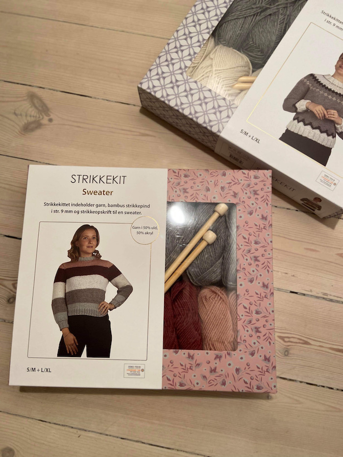 My own knit kit is sold in the largest supermarket in Denmark