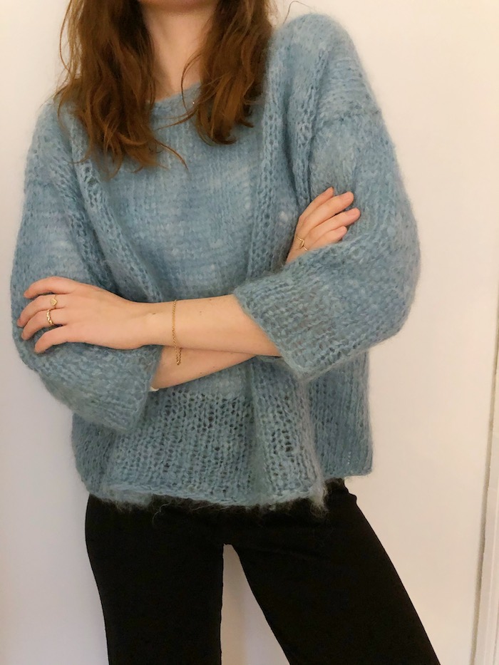 Bakterie Decrement Røg Verdens nemmeste sweater – strikkeopskrift - SILVER STORIES